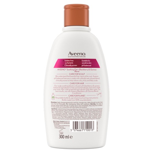 Aveeno Blackberry & Quinoa Shampoo 300ml
