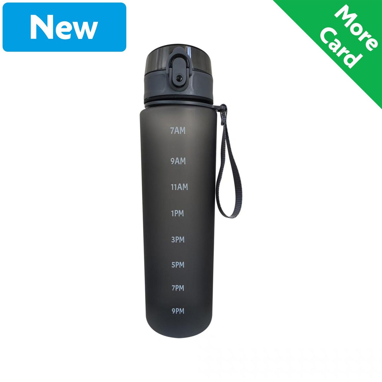 Nutmeg Home 1l Tracker Bottle Charcoal