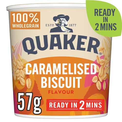 Quaker Oat So Simple Caramelised Biscuit Porridge Pot