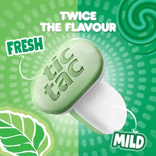 Tic Tac Two Spearmint Sweets  38.5g
