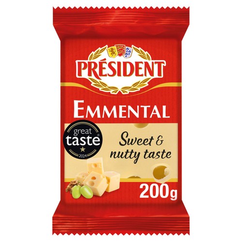 President Emmental Cheese Block 200g