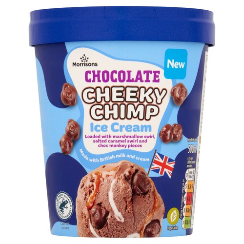 Morrisons chocolate cheeky chimp ice cream