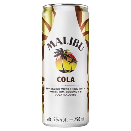 Malibu Coconut Rum & Cola Pre-Mixed Can