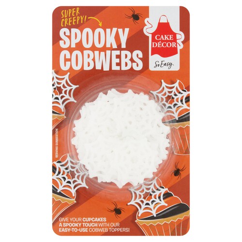 Cake Decor Spooky Cobwebs Decorations 4G