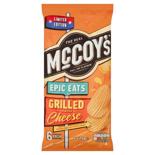 McCoy's Epic Eats Grilled Cheese Multipack Crisps 