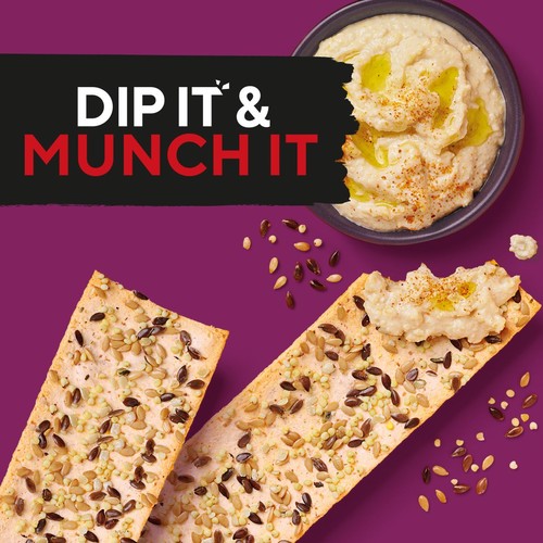 Ryvita Thins Multi-Seed Flatbread Crackers 