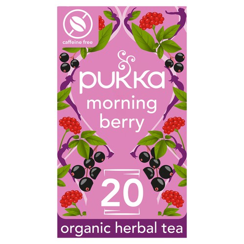 Pukka Morning Berry 20 Organic Fair Herbal Tea Bags