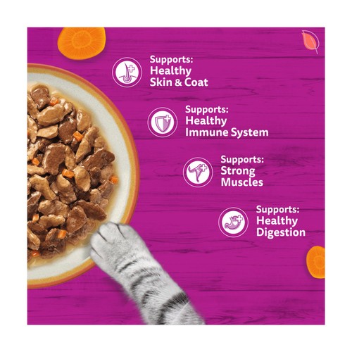 Whiskas 1+ Country Collection Mix Adult Wet Cat Food Pouch in Gravy