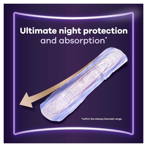 Always Discreet Pads Ultimate Night Incontinence Bladder Weakness Pads