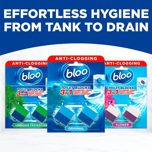 Bloo Incistern Cube Toilet Block Original Blue