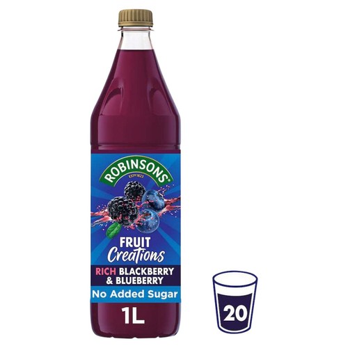 Robinsons Fruit Creations Blackberry & Blueberry Squash 