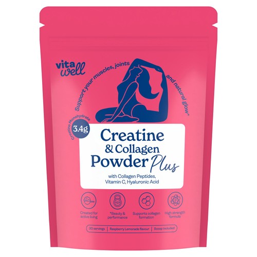 Vitawell Creatine & Collagen Plus Powder 360G