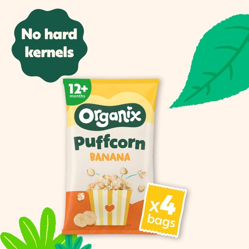  Organix Banana Puffcorn 12+ Months 