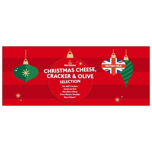 Morrisons Christmas Cheese, Cracker & Olive Selection