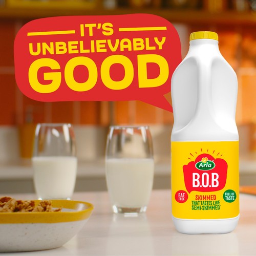 Arla BOB Skimmed Milk Tastes like Semi Skimmed 2L