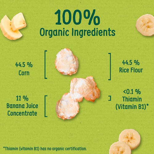  Organix Banana Puffcorn 12+ Months 