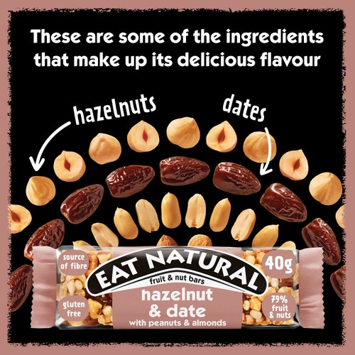 Eat Natural Cereal Bar Hazelnut Date & Peanut