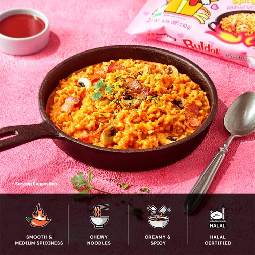 Samyang Buldak Hot Chicken Flavour Carbonara Ramen Noodle Cup