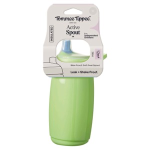 Tommee Tippee 1x Insulated Active Straw Cup, 12 Months+, Assorted Colours