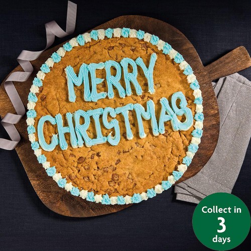 Morrisons The Best Milk Chocolate Giant Cookie Merry Christmas