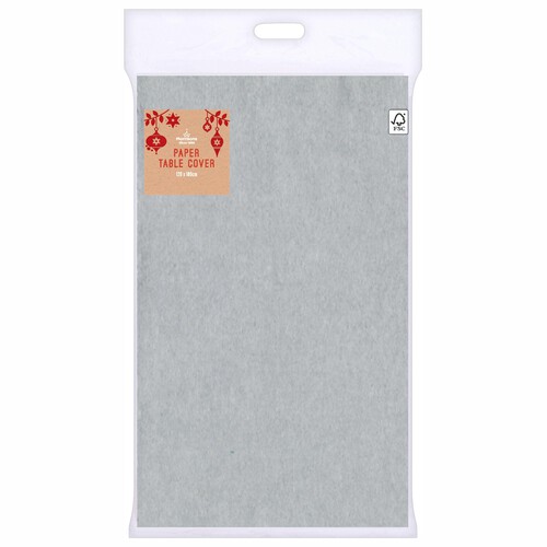 Morrisons Silver Tablecover 120 X 180Cm