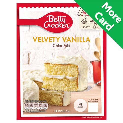 Betty Crocker Velvety Vanilla Cake Mix