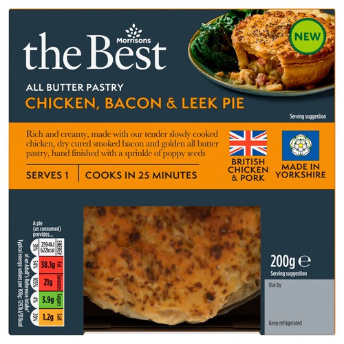 Morrisons Chicken Ham & Leek Pie 