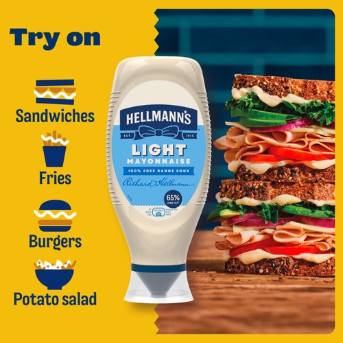 Hellmann's Light Squeezy Mayonnaise 430ml