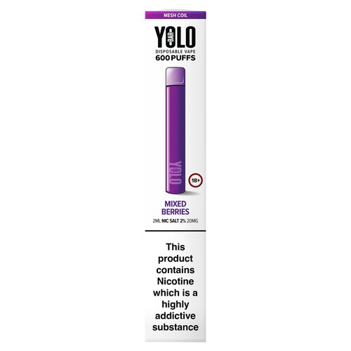 Yolo Bar Mixed Berries 20mg