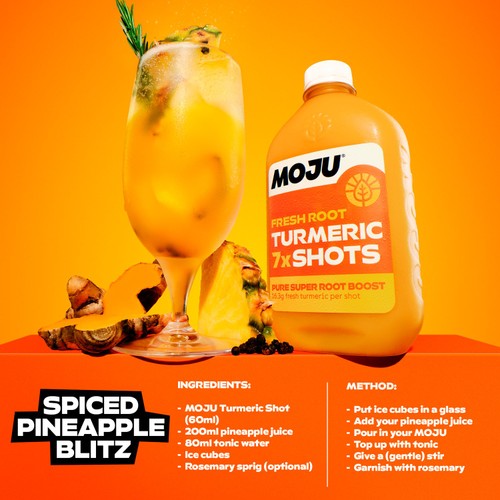 MOJU Turmeric Vitality Dosing Bottle 7x Shots