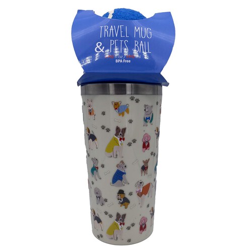 Tri-Coastal Travel Mug With Pet Ball