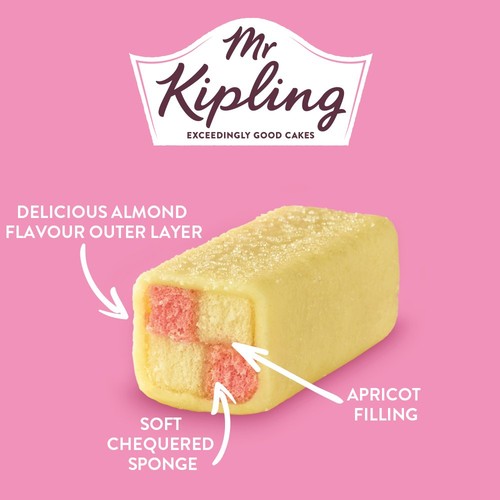 Mr Kipling Mini Battenberg Cakes Multipack Snack 5pk