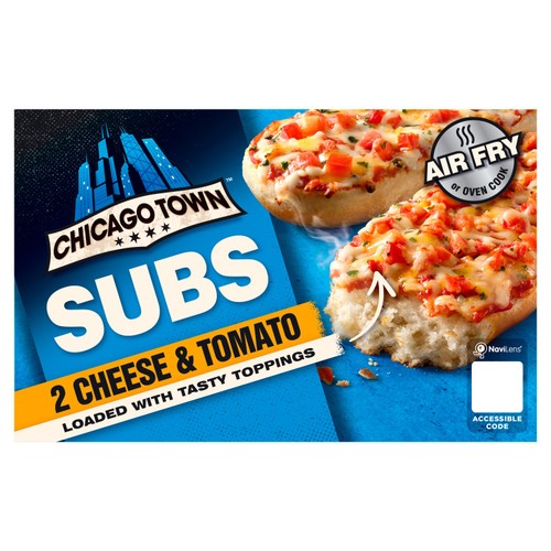 Chicago Town Triple Cheese & Tomato Subs Pizza 250g