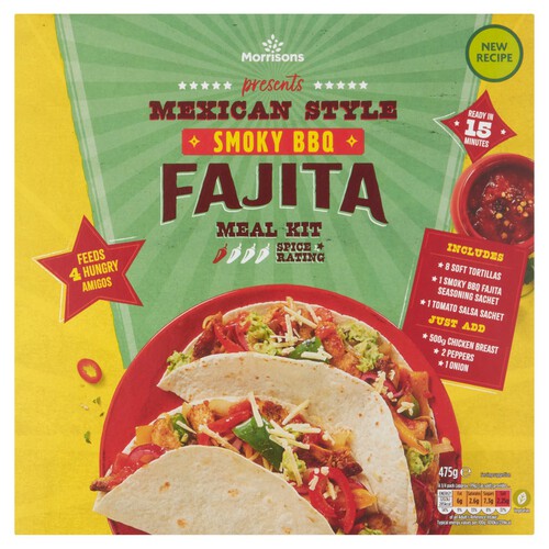 Morrisons Smoky BBQ Fajita Kit