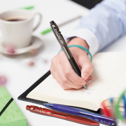 Bic Bu3 Comfort Grip Ball Pen Black 