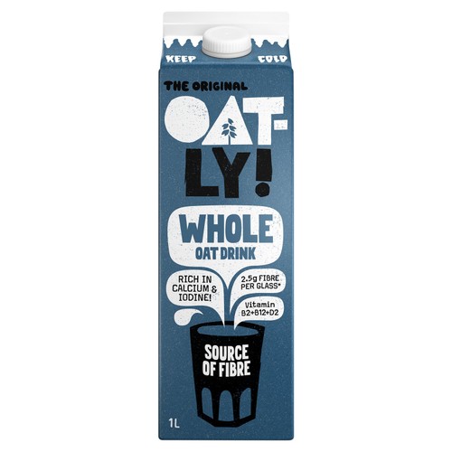Oatly Oat Drink Whole Chilled 1L
