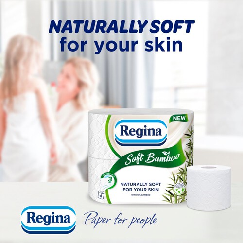 Regina Soft Bamboo Toilet Tissue Roll