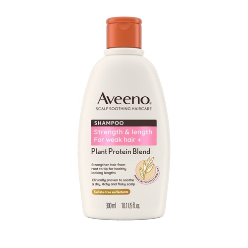 Aveeno Strength & Length Plant Protein Blend Shampoo 