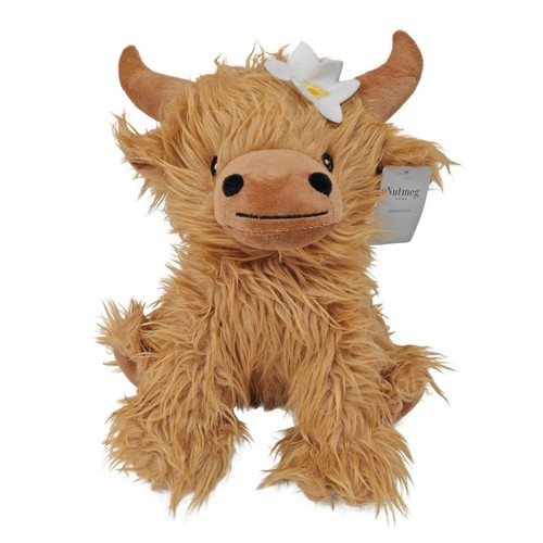 Nutmeg Home Highland Cow Doorstop With Daffodil