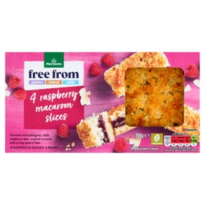 Morrisons 4 Free From Raspberry Macaroon Slices