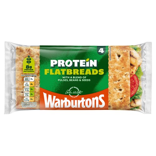 Warburtons Protein Sliced Flatbreads 