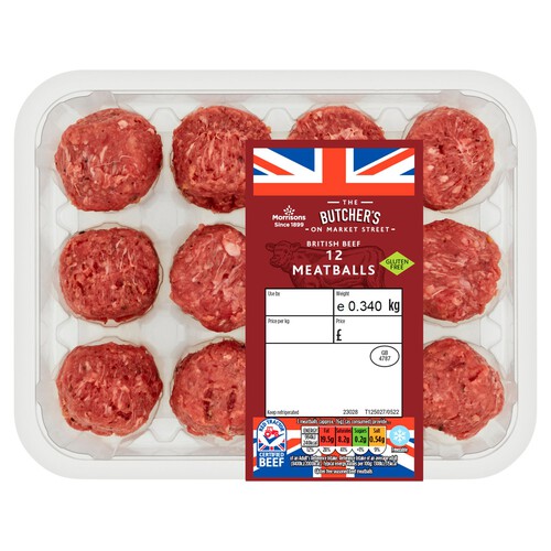 Morrisons 12 Beef Meatballs