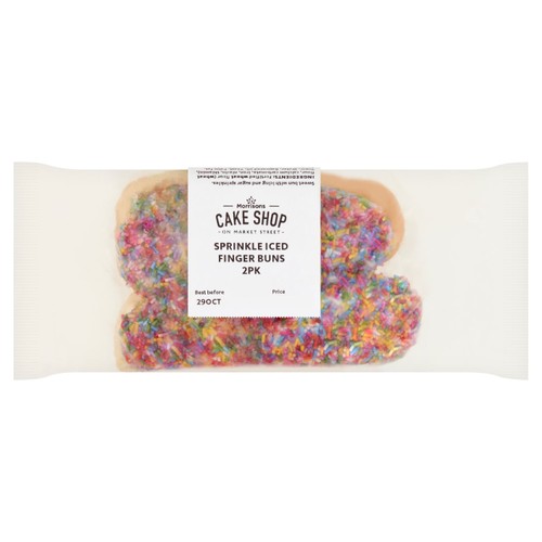 Morrisons Market Street Sprinkled Iced Finger Buns