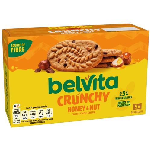 Belvita Honey & Nut with Chocolate Chips Cereal Snack Bars Multipack