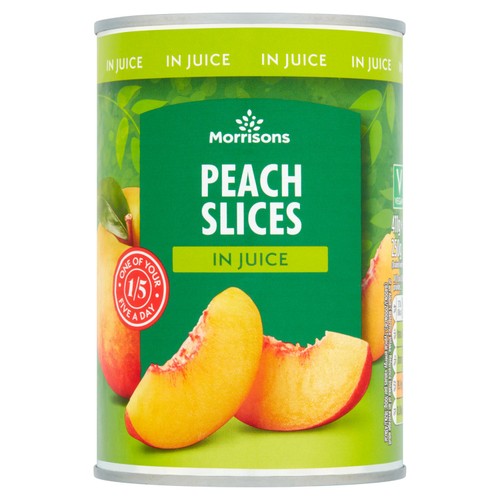 Morrisons peach slices in juice