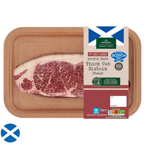 Morrisons Scottish Thick Cut Sirloin Steak 350g