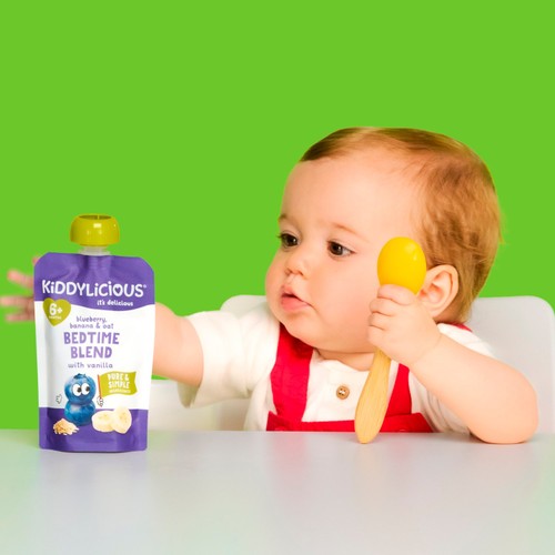 Kiddylicious Apple & Oat Bedtime Blend With Chamomile Pouch