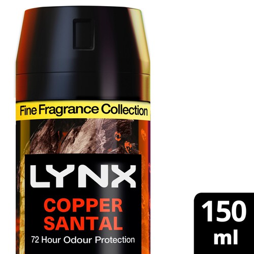 Lynx Fine Fragrance Collection Deodorant Bodyspray Copper Santal 