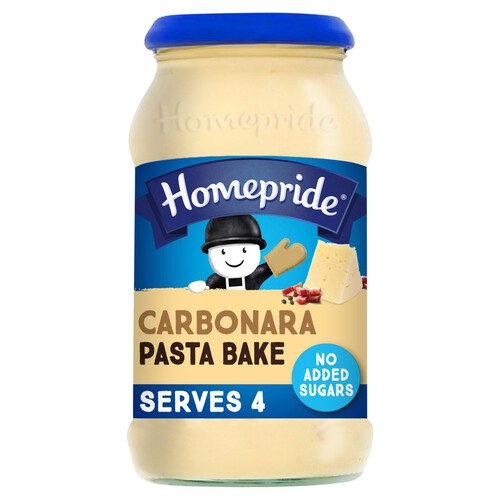 Homepride No Added Sugar Carbonara Pasta Bake 