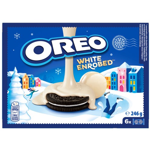 Oreo Sandwich Biscuits Enrobed White 246g